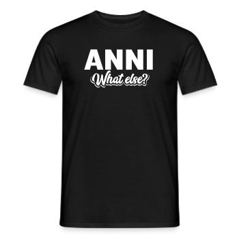ANNI - we - Männer T-Shirt - Schwarz - Vorne - AI Model Male 178 light (178cm)