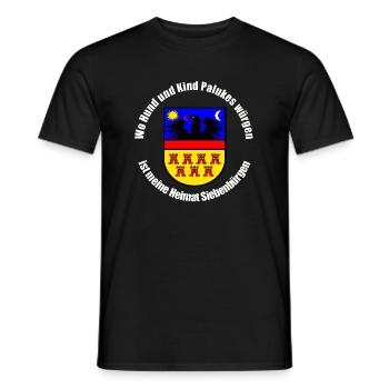 Wo Hund und Kind Palukes würgen, ist meine Heimat - Männer T-Shirt - Schwarz - Vorne - AI Model Male 178 light (178cm)