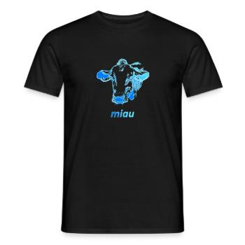 Kuh - Männer T-Shirt - Schwarz - Vorne - AI Model Male 178 light (178cm)