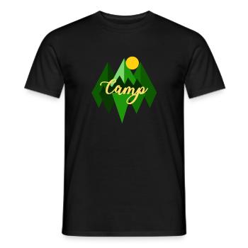 camp | T-shirt EXTÉRIEUR - T-shirt homme - noir - Devant - AI Model Male 178 light (178cm)