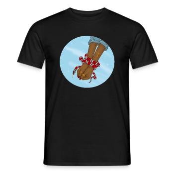 snake - Männer T-Shirt - Schwarz - Vorne - AI Model Male 178 light (178cm)