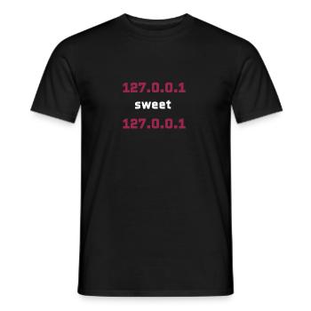 Home sweet home - Men's T-Shirt - black - Front - AI Model Male 178 light (178cm)