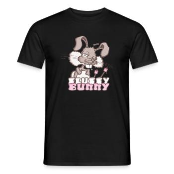 Fluffy Bunny - T-shirt homme - noir - Devant - AI Model Male 178 light (178cm)