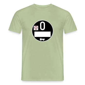 Plaque écologique IFA Camions W50 - Kipper - T-shirt homme - vert sauge - Devant - AI Model Male 178 light (178cm)