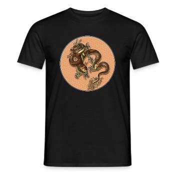 Dragon - Männer T-Shirt - Schwarz - Vorne - AI Model Male 178 light (178cm)