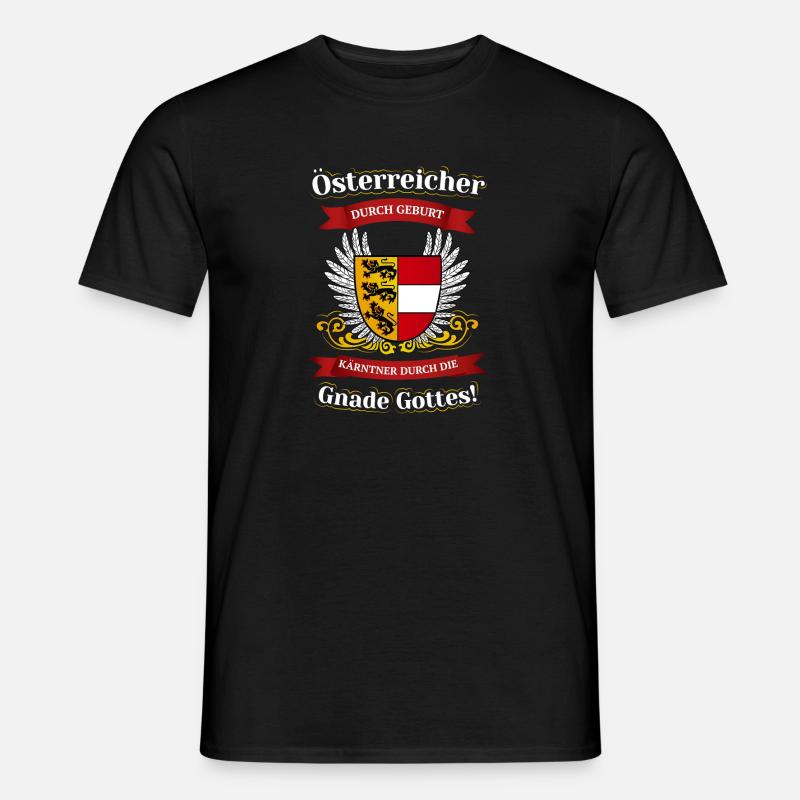 Kärntner durch die Gnade Gottes - Männer T-Shirt - Schwarz