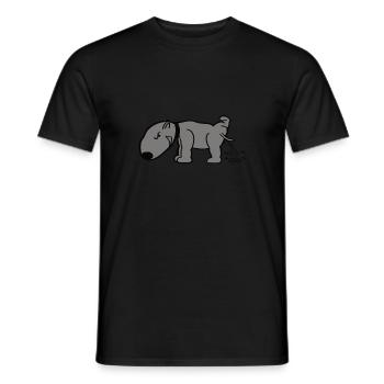 Chien pisser chien pisser - T-shirt homme - noir - Devant - AI Model Male 178 light (178cm)