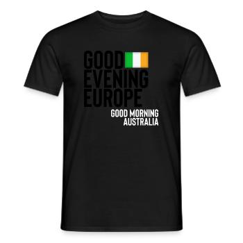 Eurovision - Männer T-Shirt - Schwarz - Vorne - AI Model Male 178 light (178cm)