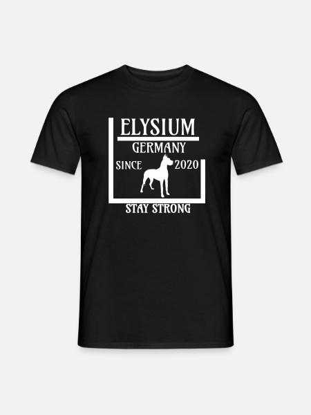 Stay strong - Elysium Germany - since 202 - Men's T-Shirt - black