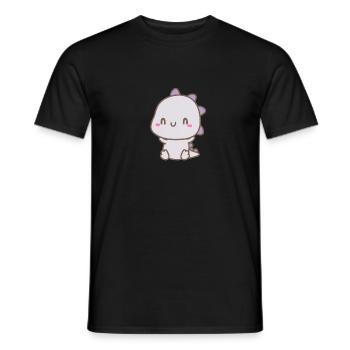 Dinosaure Chibi pour enfants! - T-shirt homme - noir - Devant - AI Model Male 178 light (178cm)