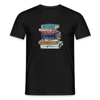 Livres / Light, Dreams & Love - T-shirt homme - noir - Devant - AI Model Male 178 light (178cm)
