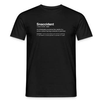 Snaccident - Snack accident - Men's T-Shirt - black - Front - AI Model Male 178 light (178cm)