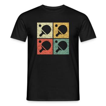 ping pong - T-shirt homme - noir - Devant - AI Model Male 178 light (178cm)