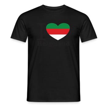 I Love Helgoland coeur amour vacances - T-shirt homme - noir - Devant - AI Model Male 178 light (178cm)