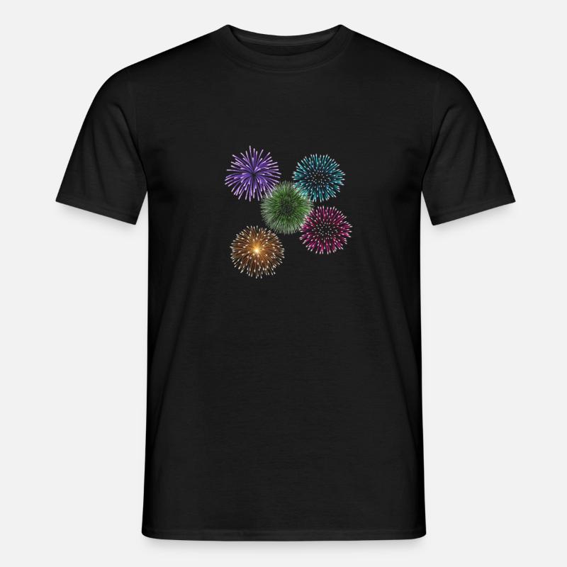 Feux d'artifice - T-shirt homme - noir
