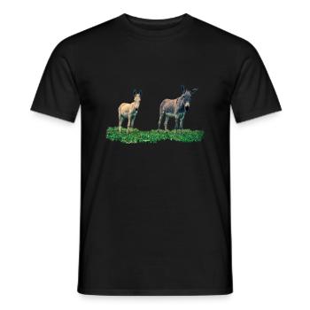 âne - âne - T-shirt homme - noir - Devant - AI Model Male 178 light (178cm)
