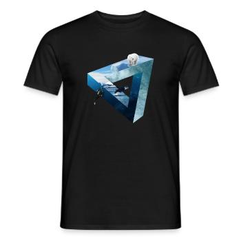 Arctic Ocean - Men's T-Shirt - black - Front - AI Model Male 178 light (178cm)