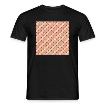 Fruchthals Gator gestreifte Pfirsiche - Männer T-Shirt - Schwarz - Vorne - AI Model Male 178 light (178cm)
