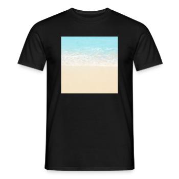 Beach Vacation Neck Gator Beach Photo - T-shirt homme - noir - Devant - AI Model Male 178 light (178cm)