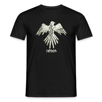 Hugin - Männer T-Shirt - Schwarz - Vorne - AI Model Male 178 light (178cm)