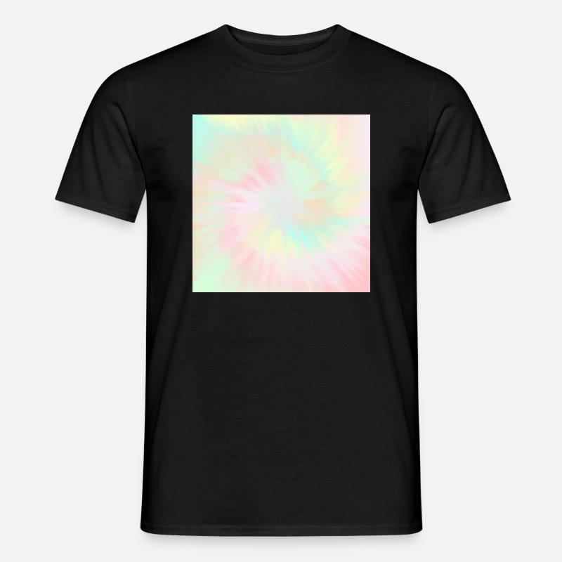 Tie Dye Pastell Tie Dye - Männer T-Shirt - Schwarz