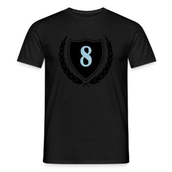 armoiries 8 - T-shirt homme - noir - Devant - AI Model Male 178 light (178cm)