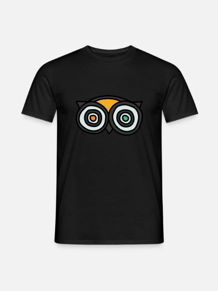 Owls eyes - Men's T-Shirt - black