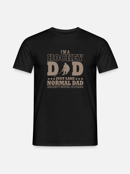 Hockey Dad Vater Eis Sport Geschenk - Mænd T-shirt - sort