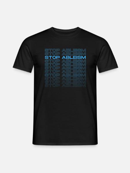 Stop Ableism Support Autistics Autistic Pride - Men's T-Shirt - black