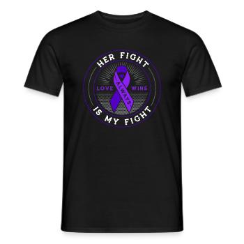 Ihr Kampf ist hodgkin Lymphom-Krebs - Männer T-Shirt - Schwarz - Vorne - AI Model Male 178 light (178cm)