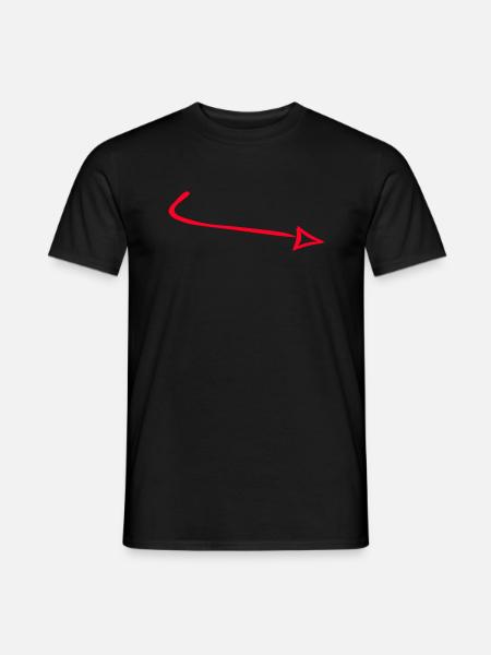 arrow - Men's T-Shirt - black