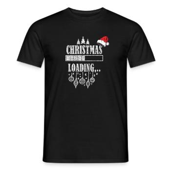 Weihnachten wird geladen Christmas Winter Geschenk - Männer T-Shirt - Schwarz - Vorne - AI Model Male 178 light (178cm)