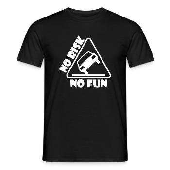 No Risk No Fun Fun Cadeau Tuning voiture - T-shirt homme - noir - Devant - AI Model Male 178 light (178cm)