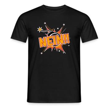 Nein Bombe - Männer T-Shirt - Schwarz - Vorne - AI Model Male 178 light (178cm)