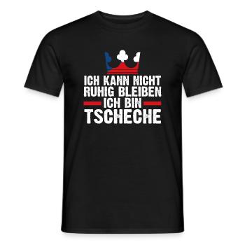 Tschechien Tscheche Tschechisches - Männer T-Shirt - Schwarz - Vorne - AI Model Male 178 light (178cm)