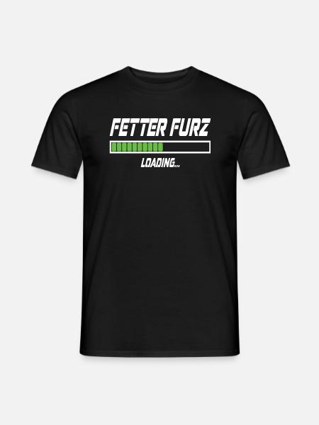 Fetter Furz Loading... - Männer T-Shirt - Schwarz
