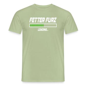 Fetter Furz Loading... - Männer T-Shirt - Sage - Vorne - AI Model Male 178 light (178cm)
