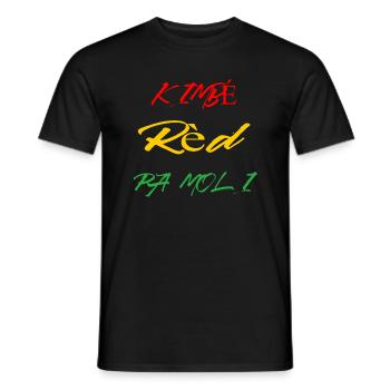 Kimbé Rèd Pa moli - T-shirt homme - noir - Devant - AI Model Male 178 light (178cm)