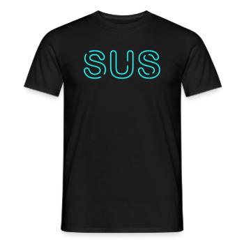 Sus - Parole jeunesse - T-shirt homme - noir - Devant - AI Model Male 178 light (178cm)