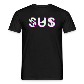 Sus - Parole jeunesse - T-shirt homme - noir - Devant - AI Model Male 178 light (178cm)