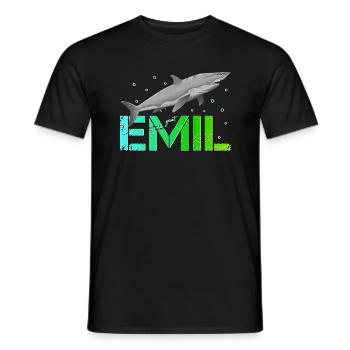 Emil Geburtstag Emil Namenstag - Männer T-Shirt - Schwarz - Vorne - AI Model Male 178 light (178cm)