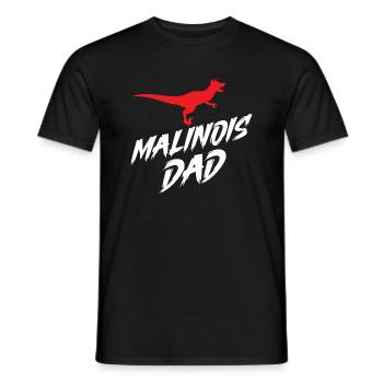 Malinois Belgian Shepherd Mechelaar Dog - Men's T-Shirt - black - Front - AI Model Male 178 light (178cm)
