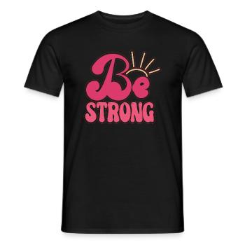 BEST 2023 QUOTES Be Strong - T-shirt homme - noir - Devant - AI Model Male 178 light (178cm)
