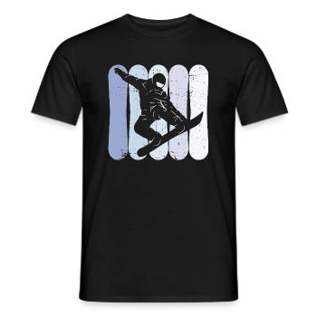 Snowboard Spruch für Snowboarder - Männer T-Shirt - Schwarz - Vorne - AI Model Male 178 light (178cm)