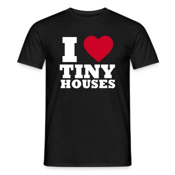 Tiny House - Männer T-Shirt - Schwarz - Vorne - AI Model Male 178 light (178cm)