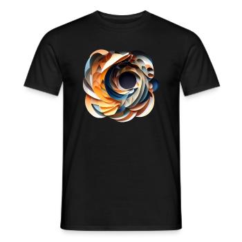 Future Flower - Men's T-Shirt - black - Front - AI Model Male 178 light (178cm)