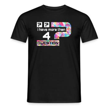 I have more then four question - T-shirt homme - noir - Devant - AI Model Male 178 light (178cm)