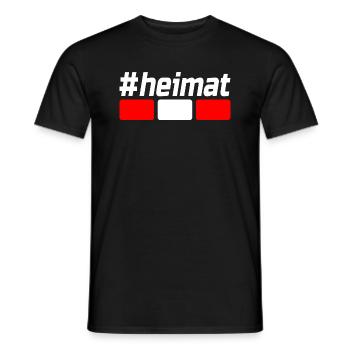 #HEIMAT Österreich - Männer T-Shirt - Schwarz - Vorne - AI Model Male 178 light (178cm)