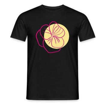 Flower Blume Pflanze - Männer T-Shirt - Schwarz - Vorne - AI Model Male 178 light (178cm)