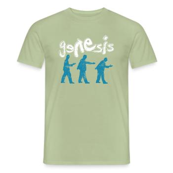 Genesis I Can't Dance Logo - Men's T-Shirt - sage - Front - AI Model Male 178 light (178cm)